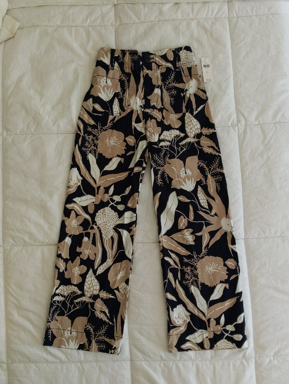 Anthropologie Maeve The Colette Floral Wide Leg Pants Size 24 NWT